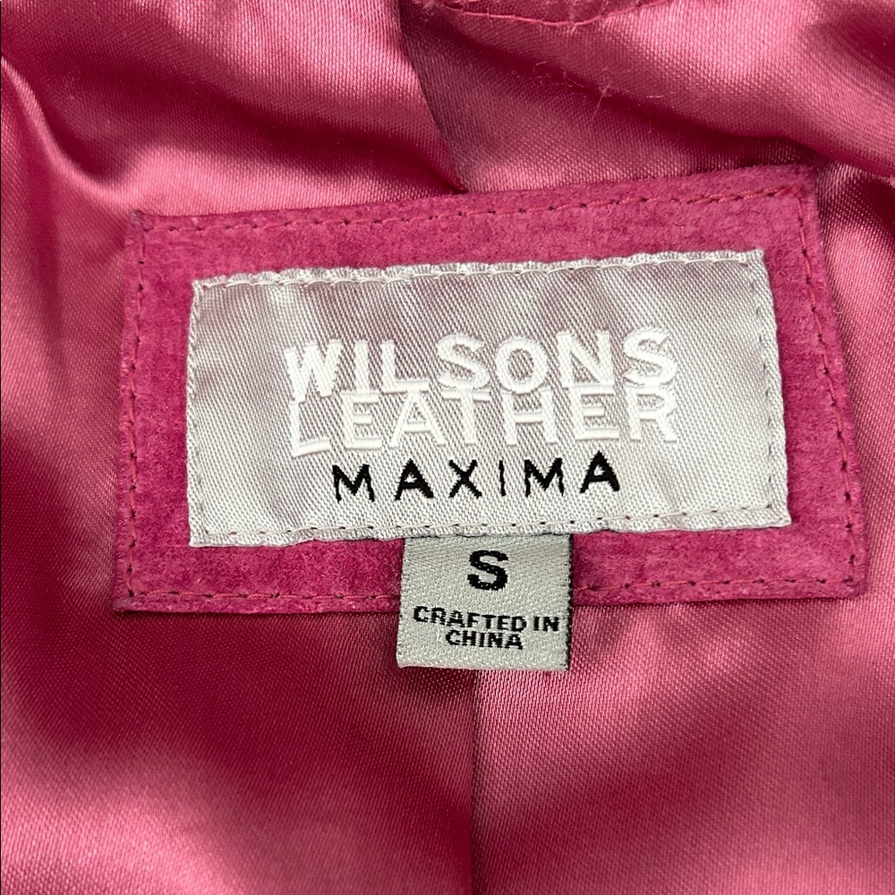 Wilson’s Vintage Pink Suede Jacket /Maxima Line - Picture 9 of 12